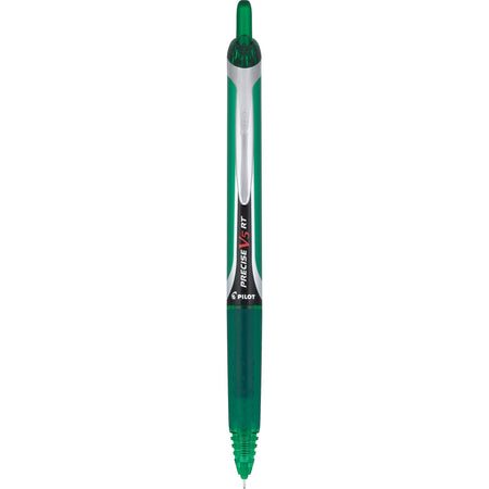 Pilot Precise V5 Retractable Rollerball Pen, Extra Fine Point, Green Ink