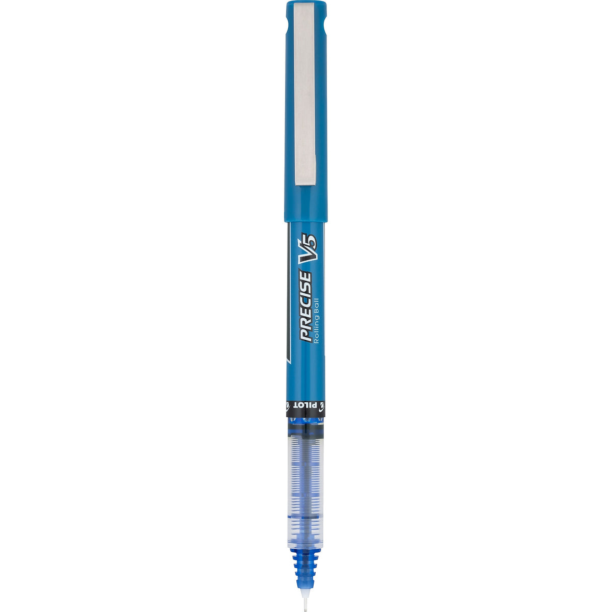 Pilot Precise V5 Rollerball Pens, Extra Fine Point, Blue Ink, Dozen