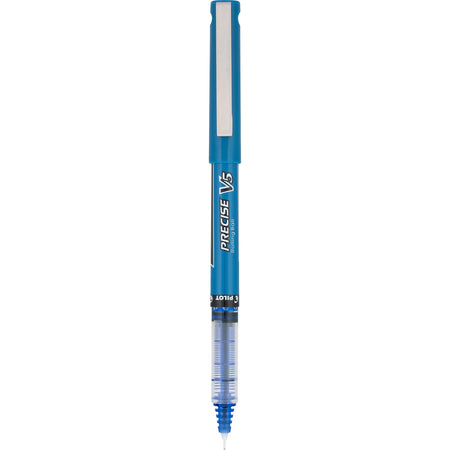 Pilot Precise V5 Rollerball Pens, Extra Fine Point, Blue Ink, Dozen