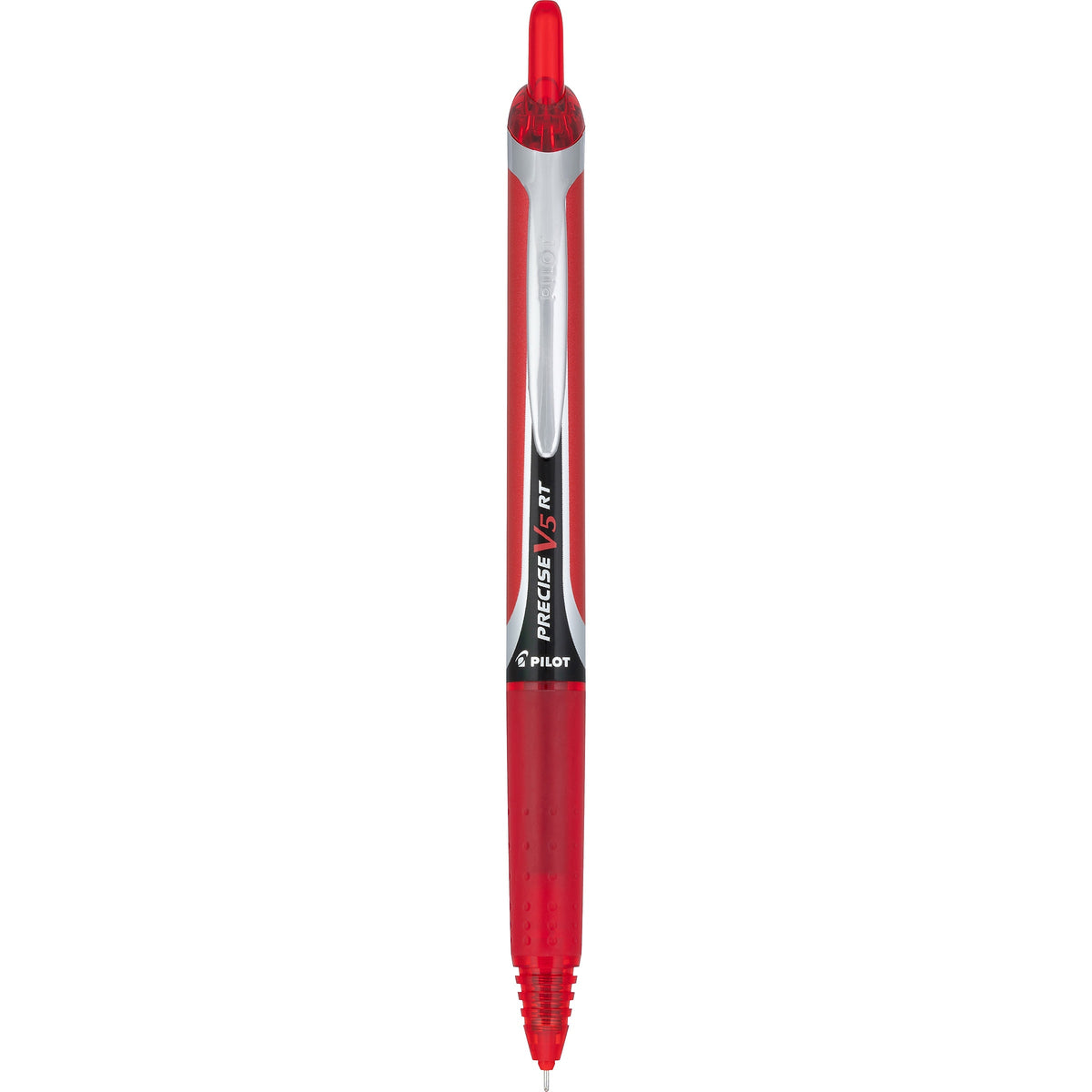 Pilot Precise V5 RT Retractable Rollerball Pen, Extra Fine Point, Red Ink