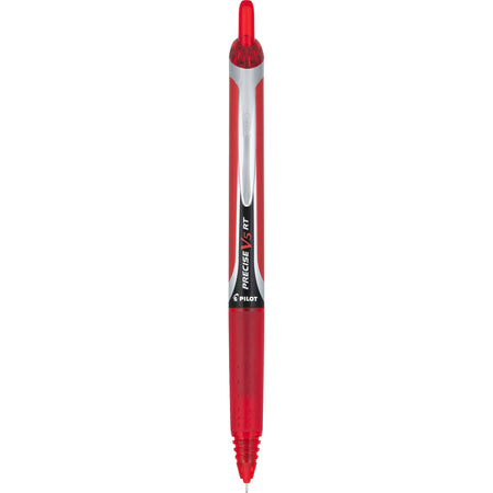 Pilot Precise V5 RT Retractable Rollerball Pen, Extra Fine Point, Red Ink