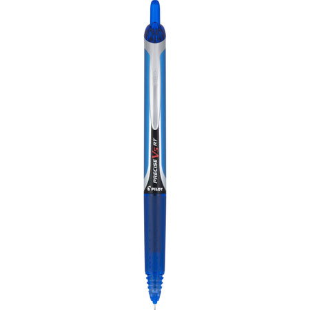 Pilot Precise V5 RT Retractable Rollerball Pens, Extra Fine Point, Blue Ink, Dozen