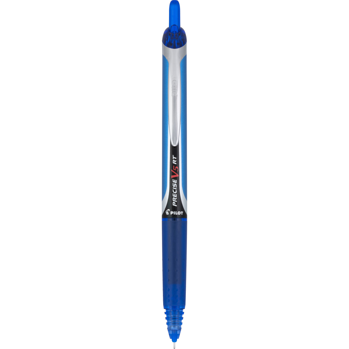 Pilot Precise V5 RT Retractable Rollerball Pens, Extra Fine Point, Blue Ink, Dozen