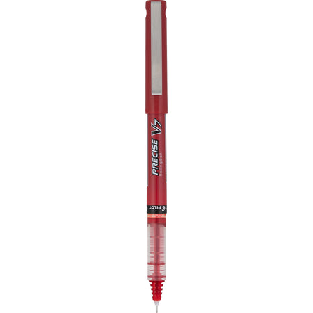 Pilot Precise V7 Rollerball Pens, Fine Point, Red Ink, Dozen