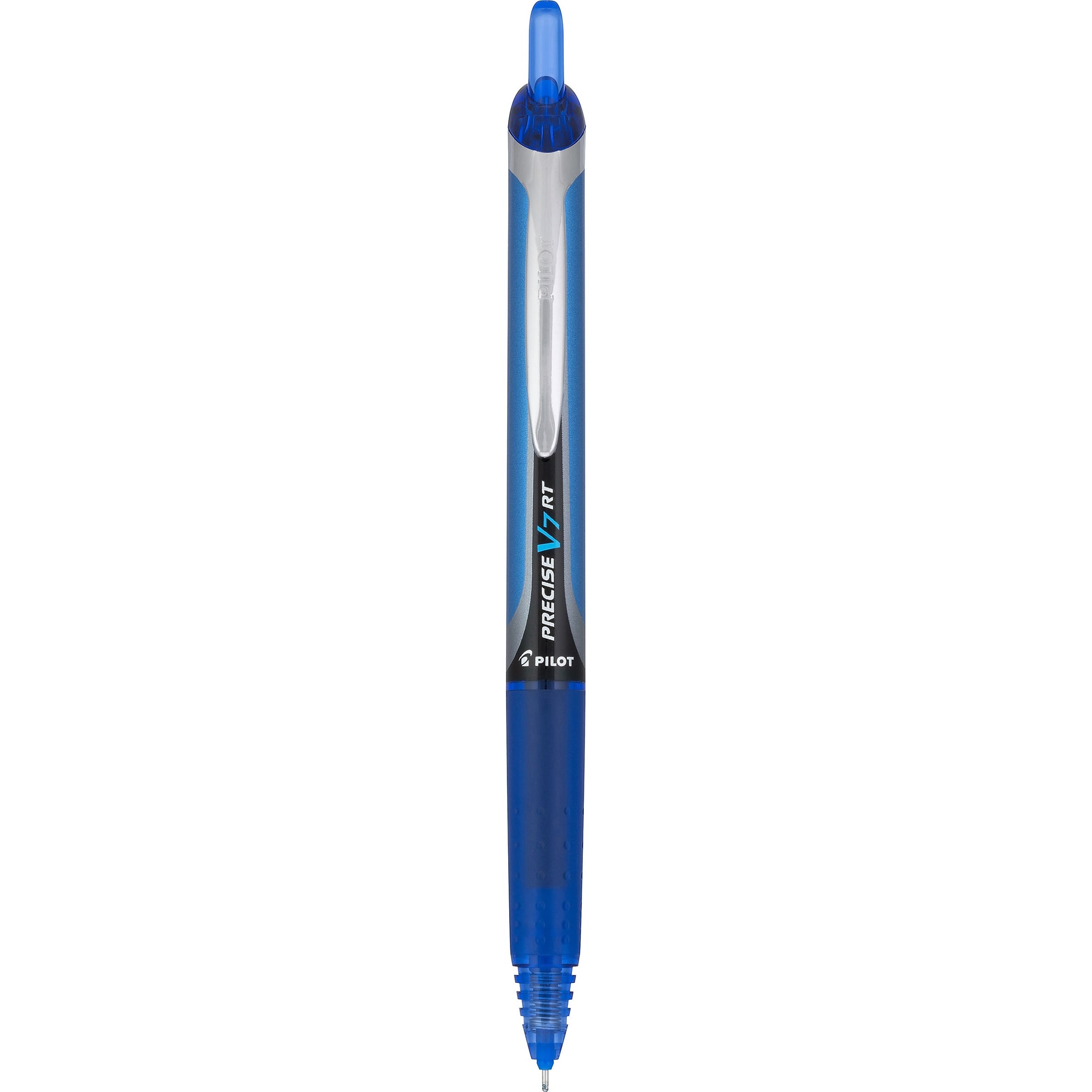 Pilot Precise V7 RT Retractable Rollerball Pens, Fine Point, Blue Ink, Dozen