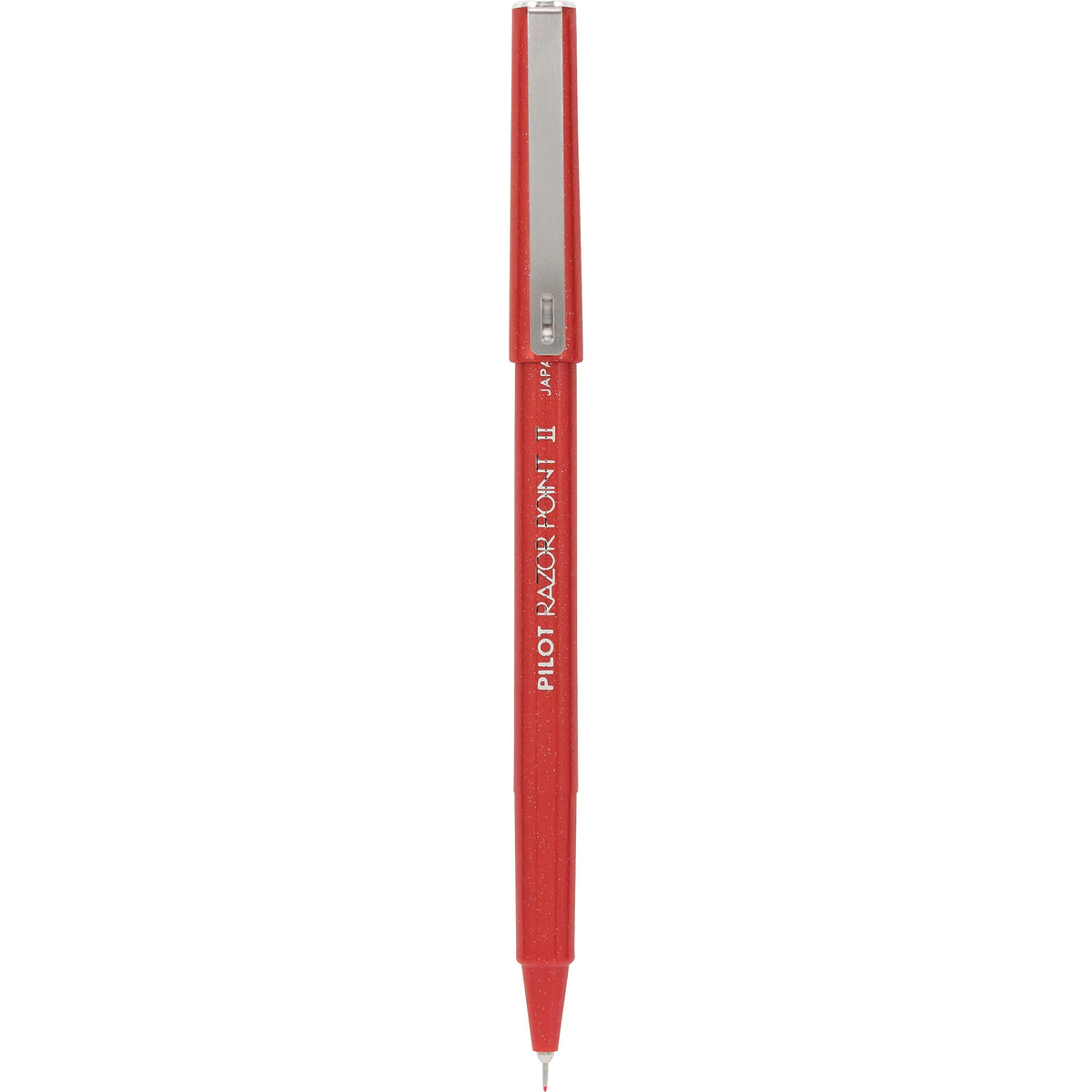 Pilot Razor Point II Marker Pens, Super Fine Point, Red Ink, Dozen