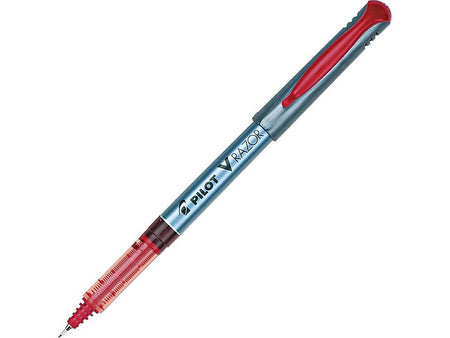 Pilot V Razor Point Liquid Ink Marker Pens, Extra Fine Point, Red Ink, Dozen