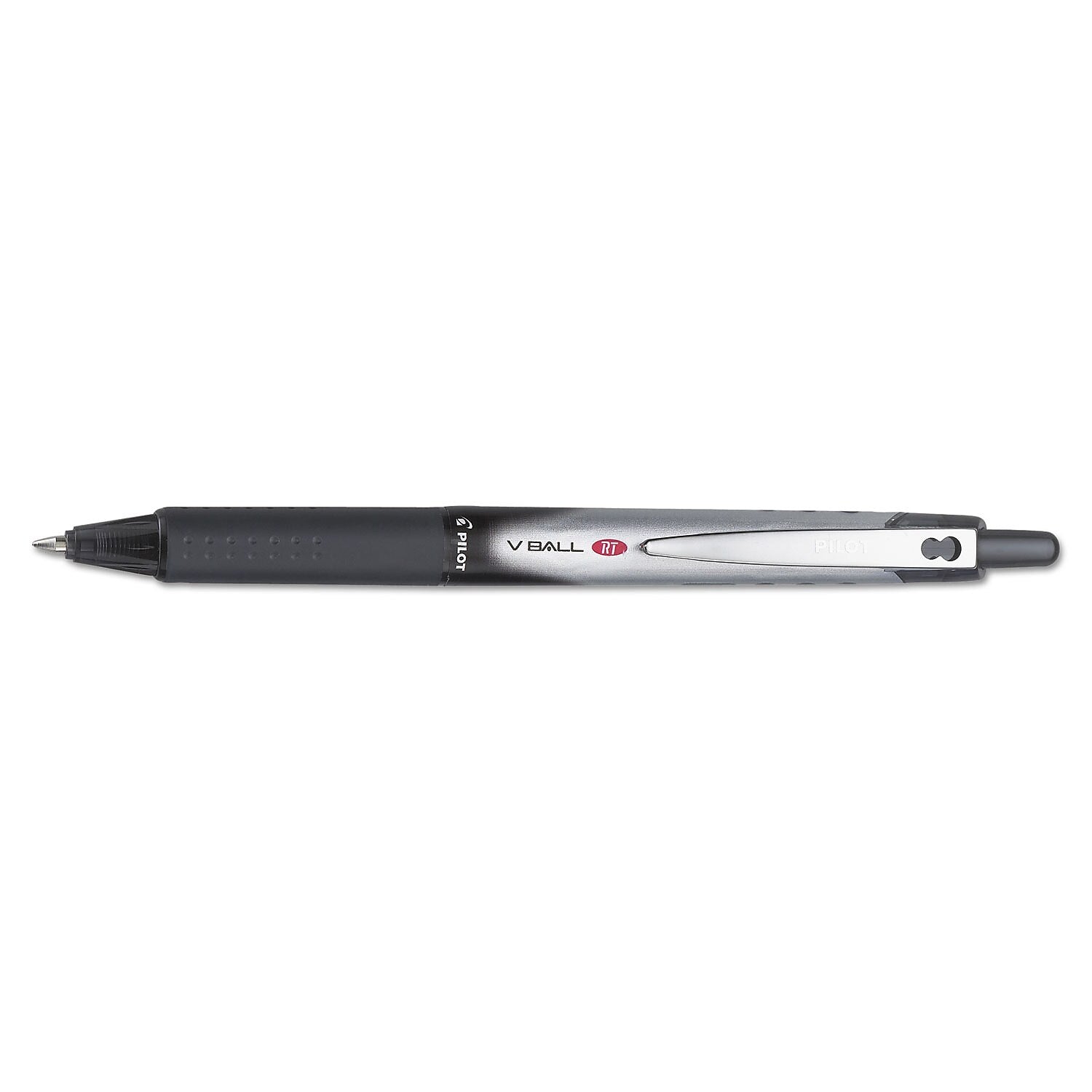 Pilot VBall RT Retractable Rollerball Pens, Fine Point, Black Ink, Dozen