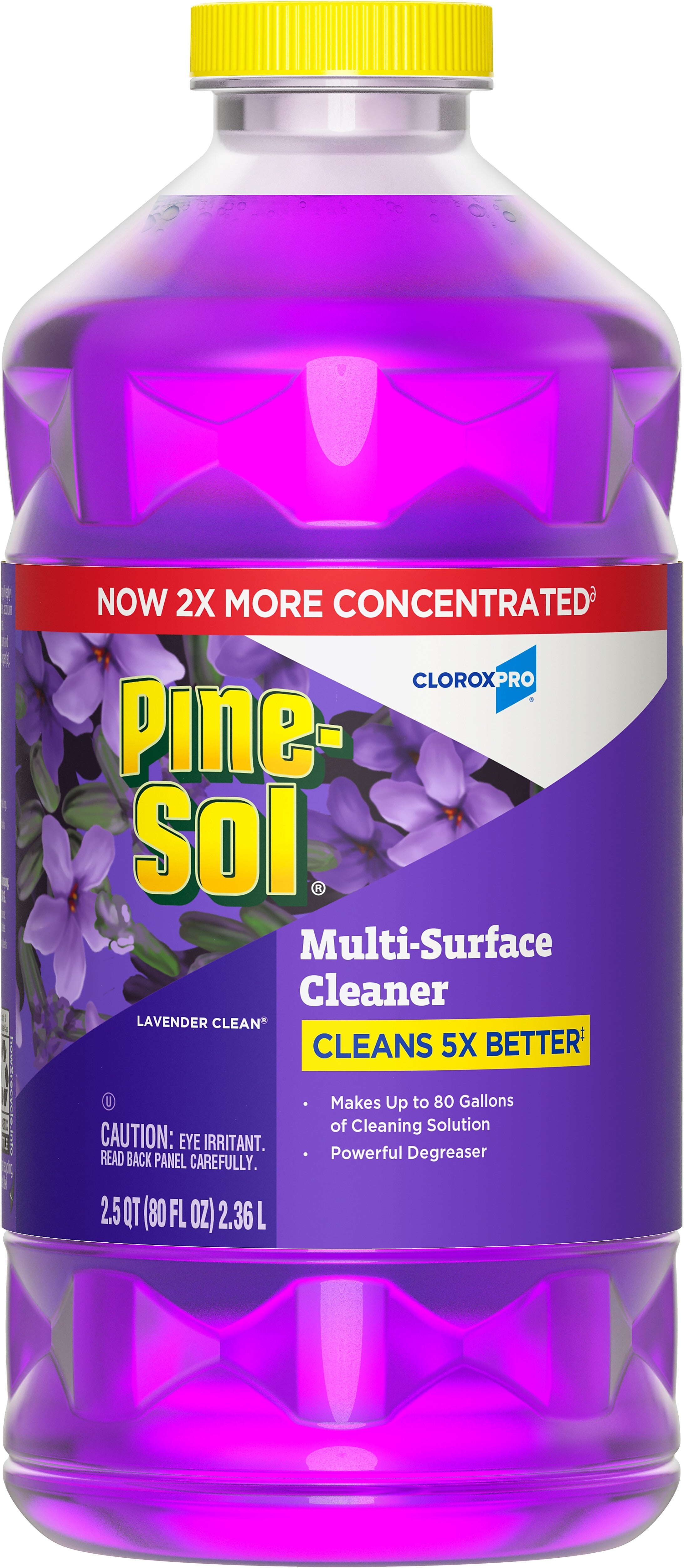 Pine-Sol Multi-Surface Cleaner/Degreaser, Lavender Clean Scent, 80 Fl. Oz.