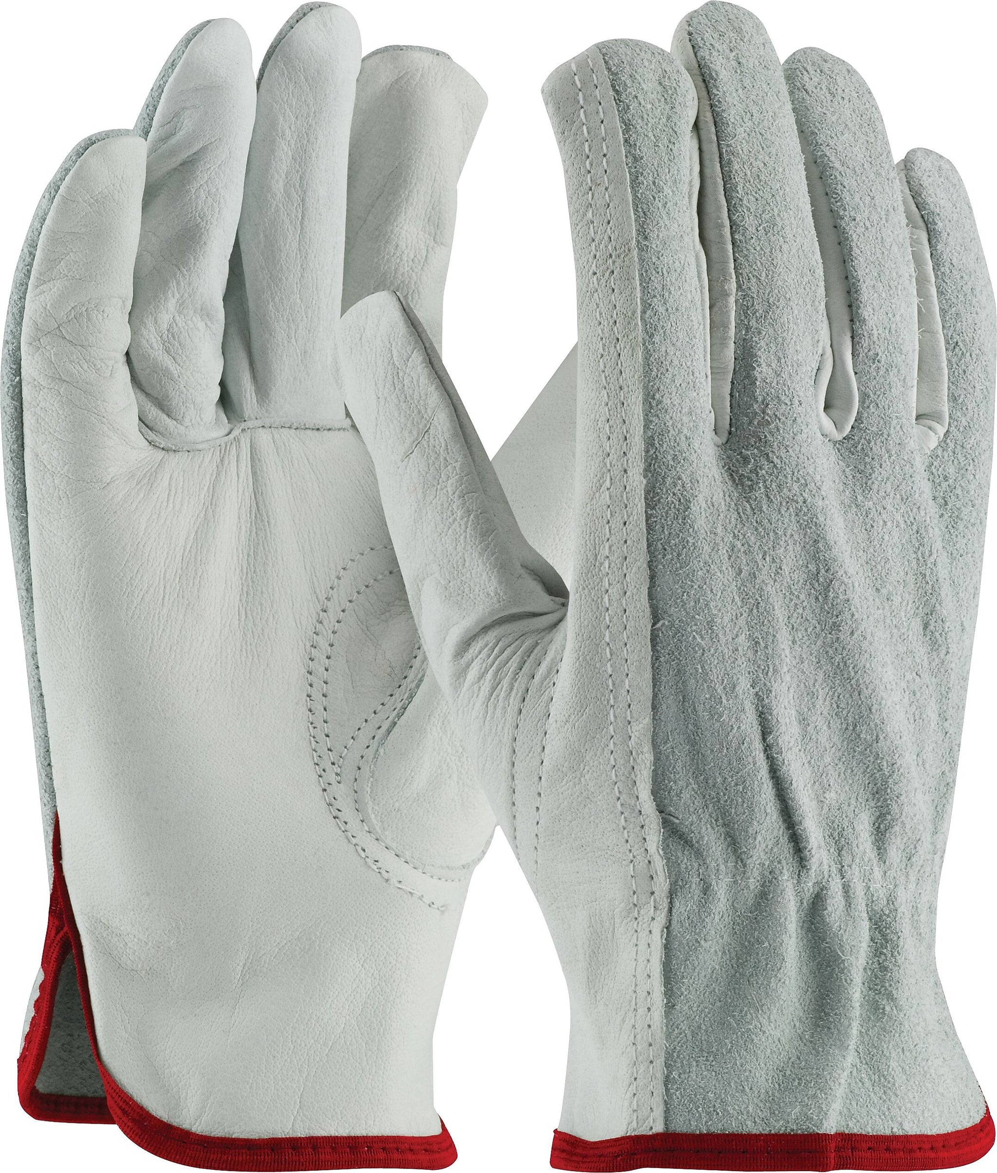 PIP 68-PK-161SB Leather Gloves, Small, Gray