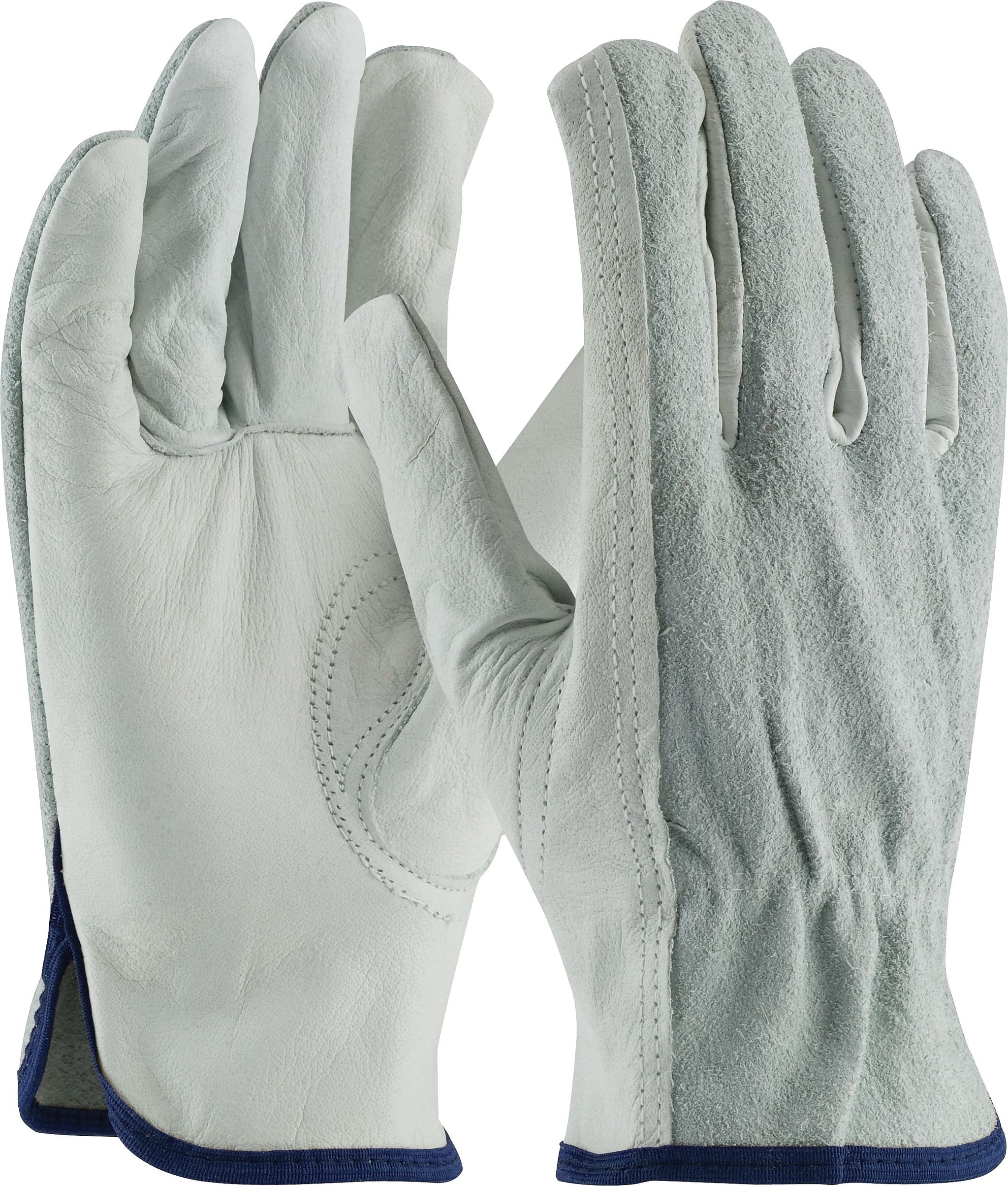 PIP 68-PK-161SB Leather Gloves, XL, Gray