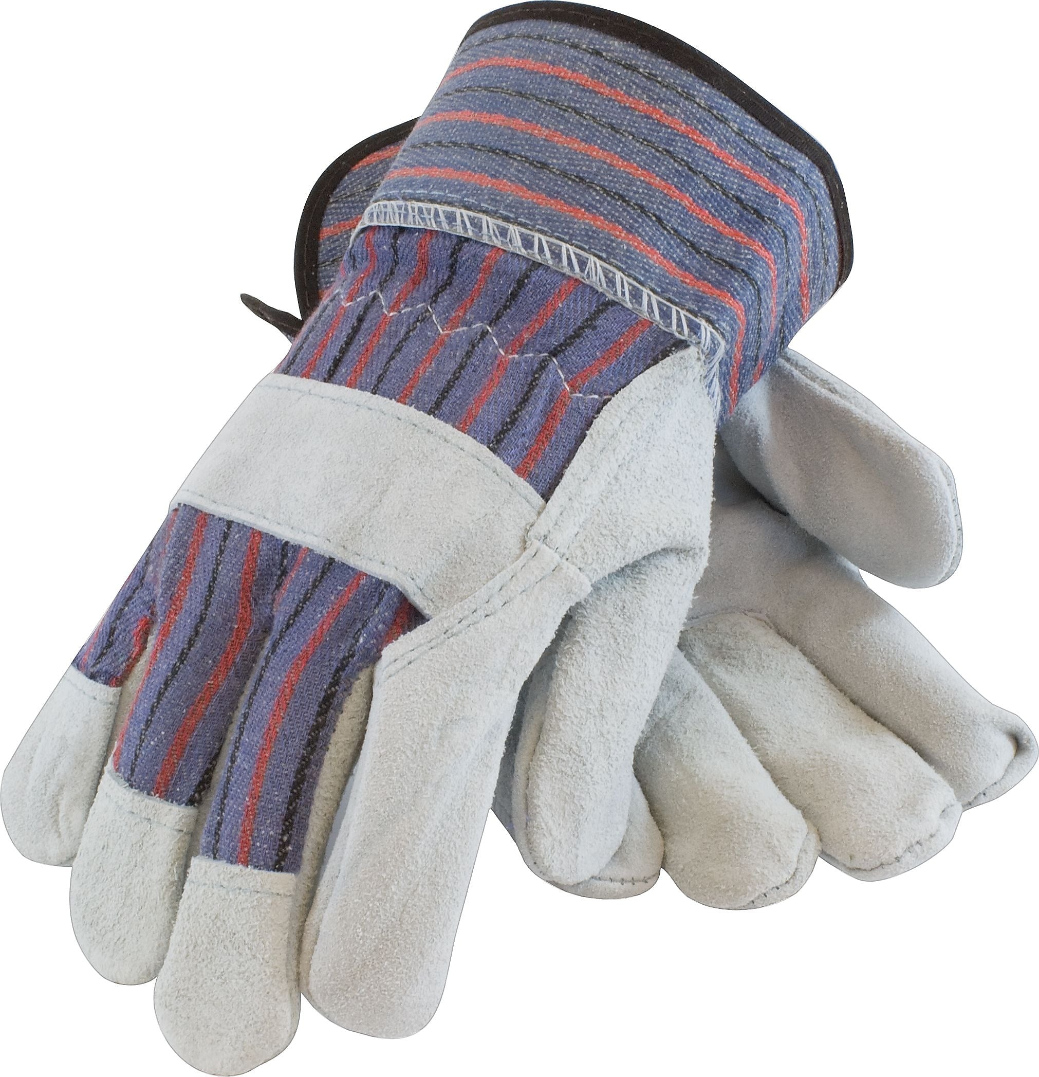 PIP Economy Grade Split Cowhide Leather Palm Glove, Medium, 12 Pairs