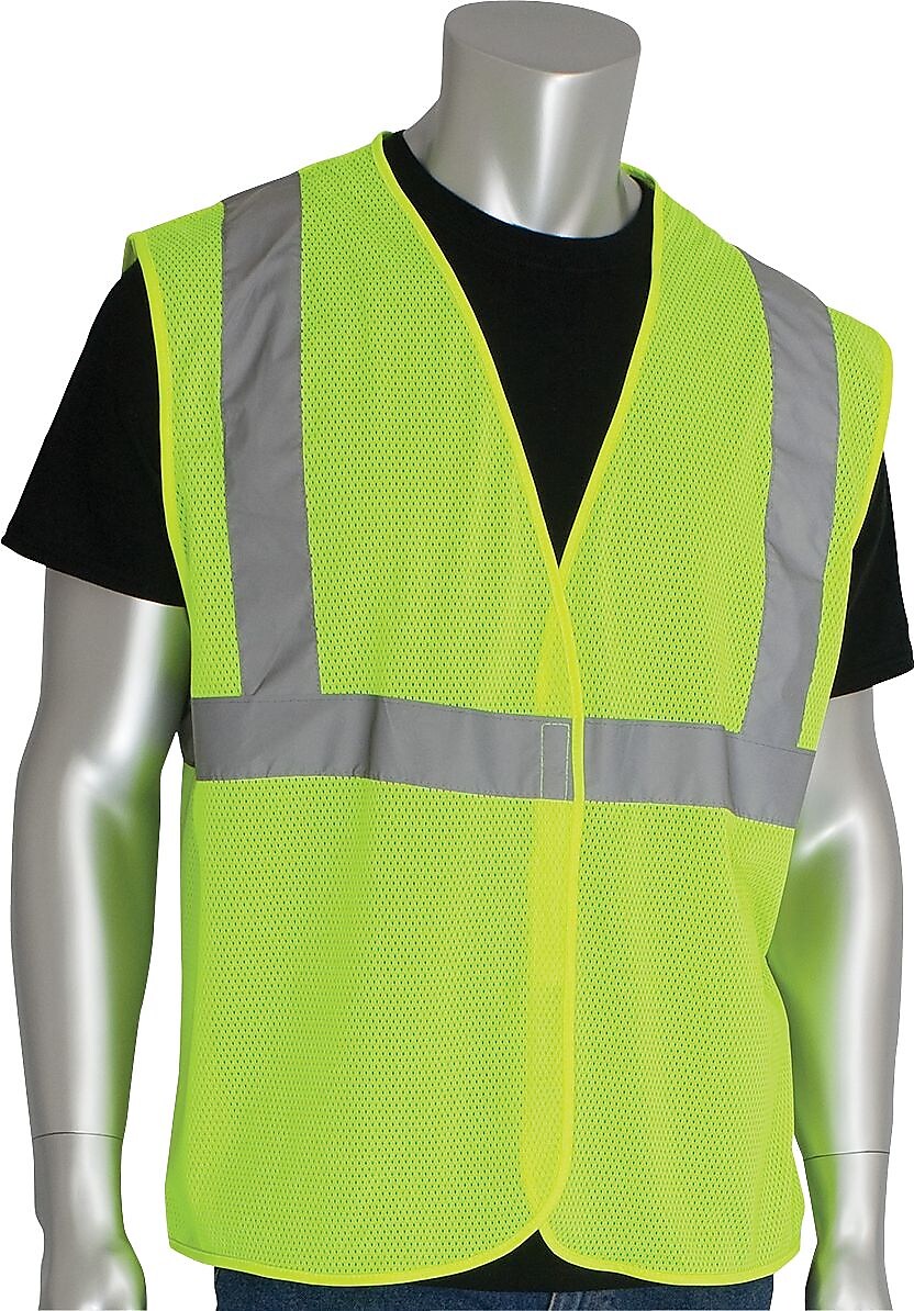 PIP High Visibility Sleeveless Safety Vest, ANSI Class R2, Yellow, 2XL