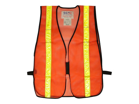 PIP Hook & Loop Safety Vest, Non-ANSI, One Size, Hi-Vis Orange