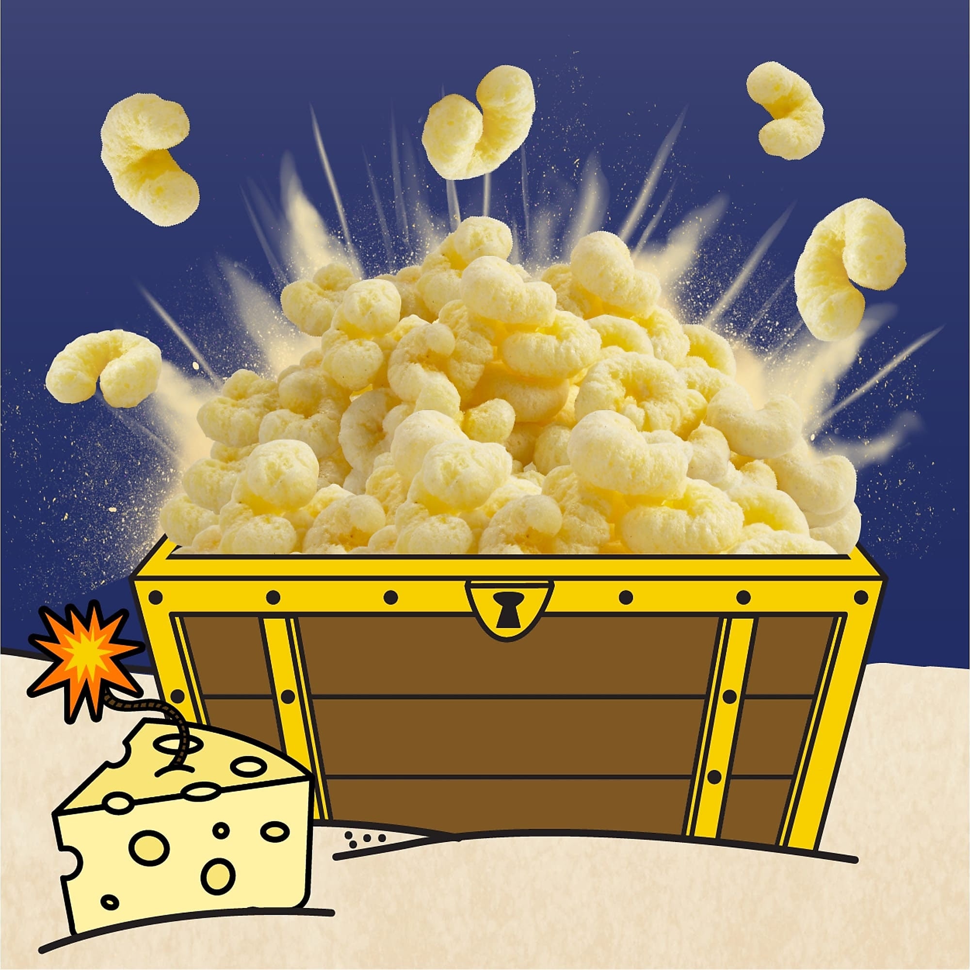 Pirate's Booty Cheddar Blast, .75oz, 16/Box