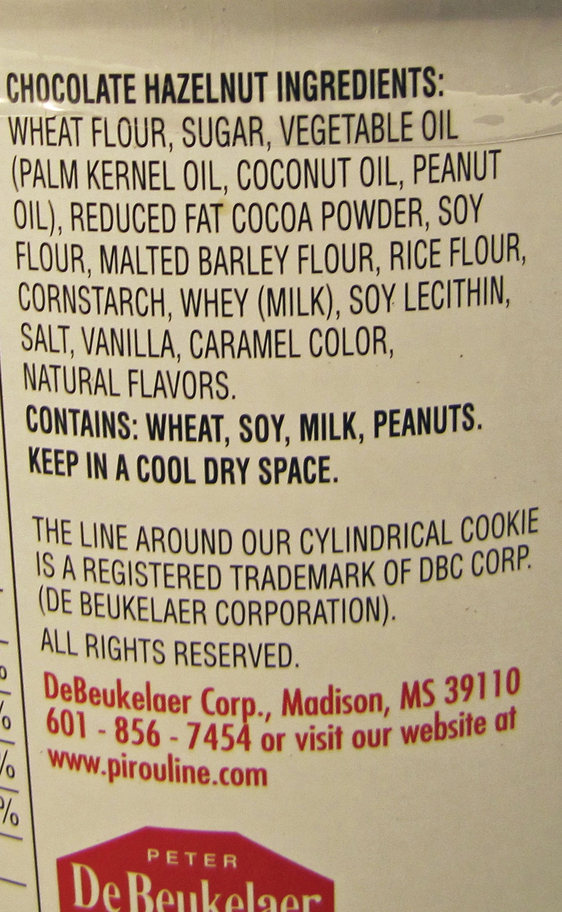 Pirouline Chocolate Hazelnut Wafers, 14 oz.,