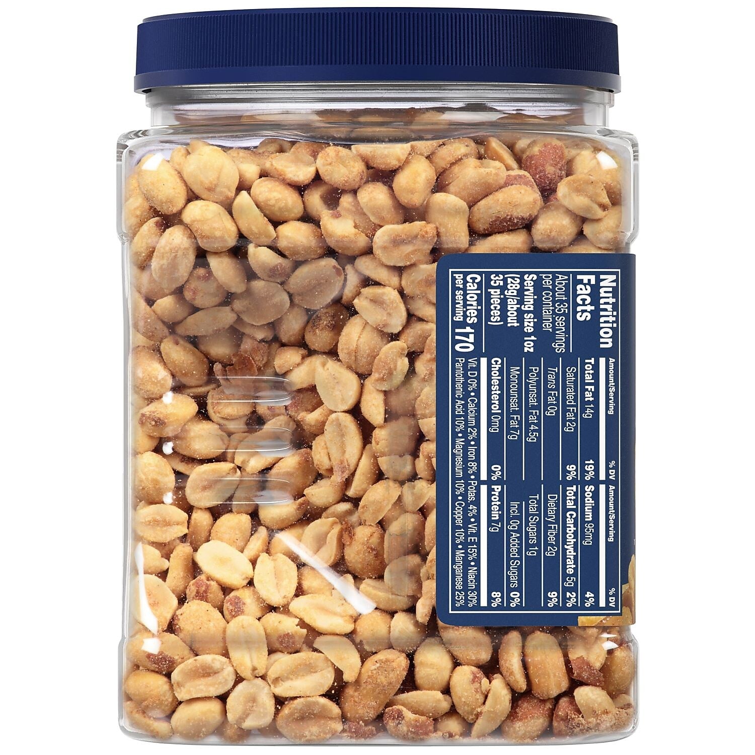 Planters Cocktail Roasted Salted Peanuts, 35 oz.