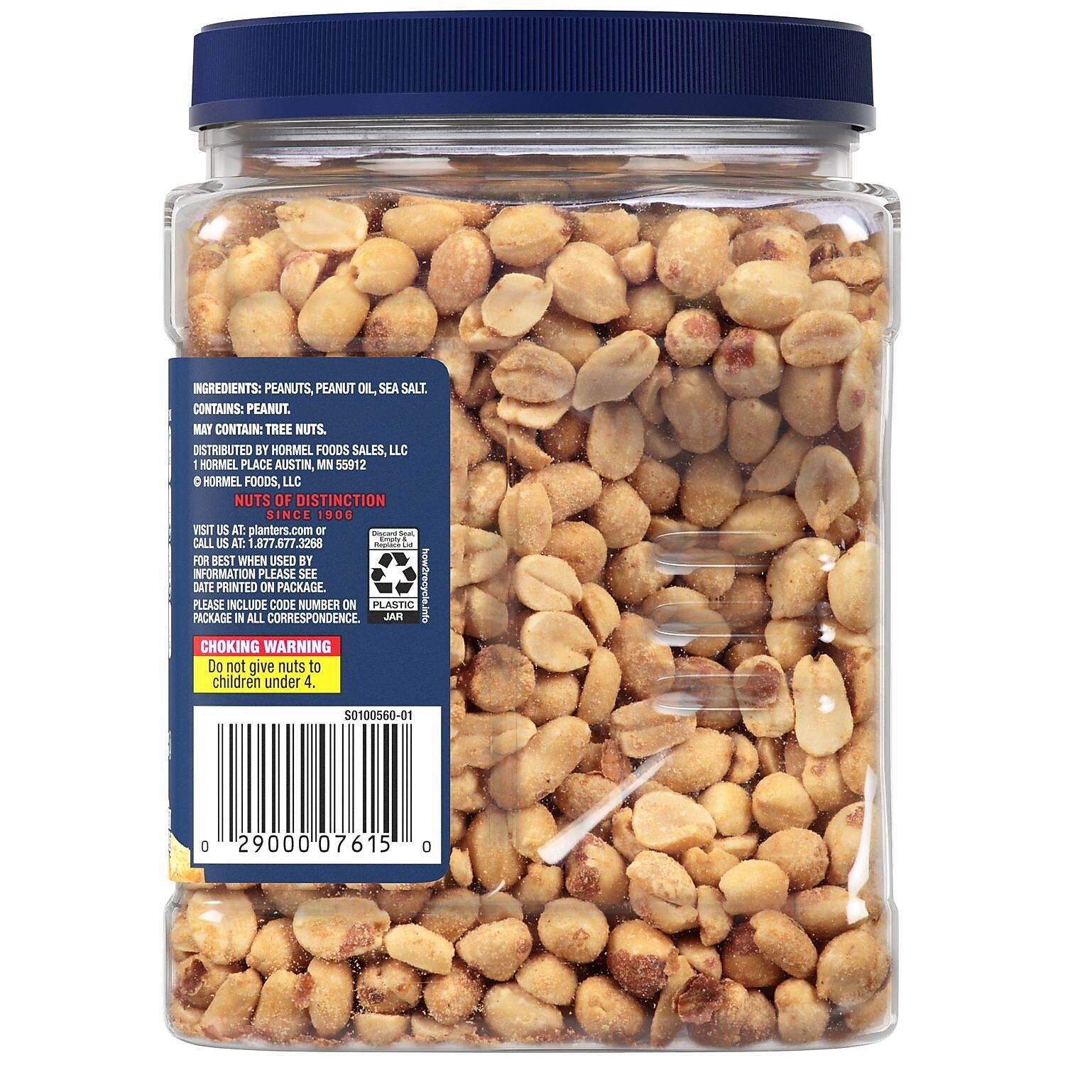 Planters Cocktail Roasted Salted Peanuts, 35 oz.