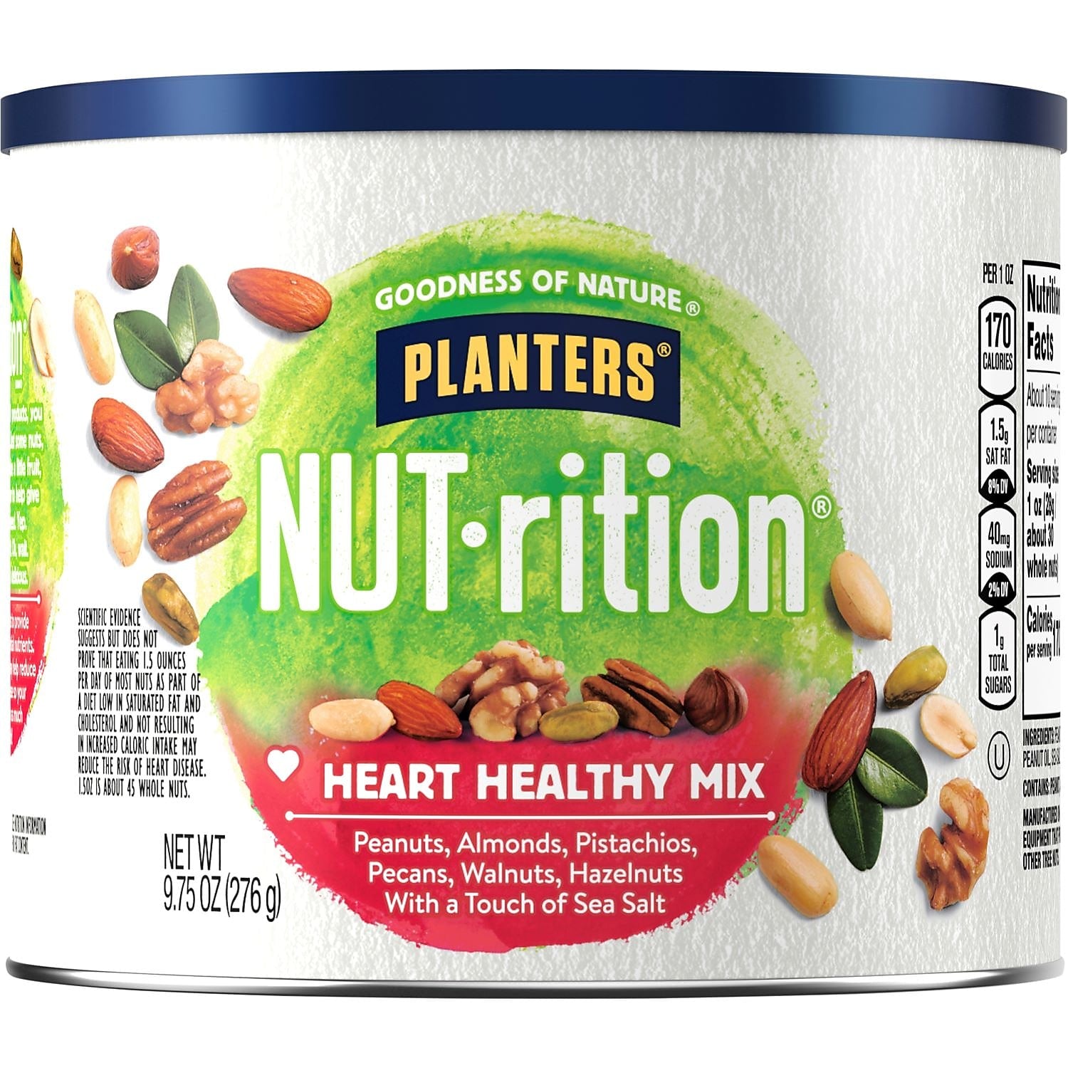 Planters NUT-rition Heart Healthy Mix Nuts, Variety, 9.75 Oz.