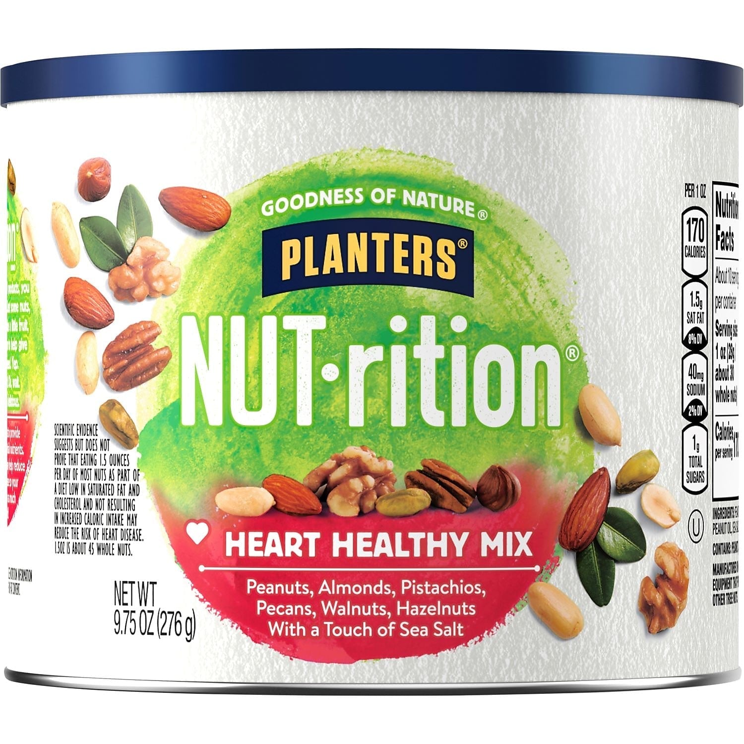 Planters NUT-rition Heart Healthy Mix Nuts, Variety, 9.75 Oz.