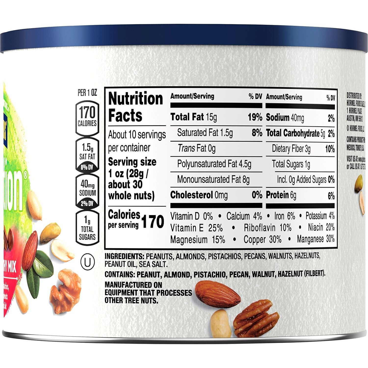 Planters NUT-rition Heart Healthy Mix Nuts, Variety, 9.75 Oz.