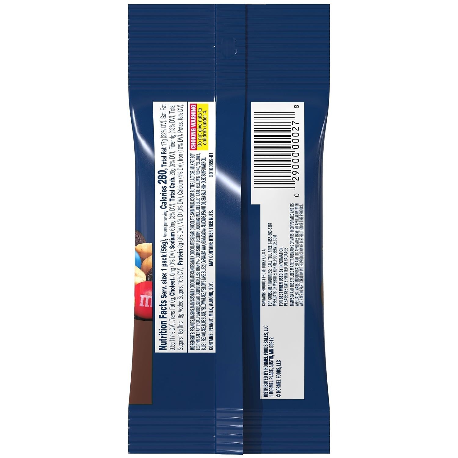 Planters Nuts & Chocolate Trail Mix, 2 oz., 72 Bags/Pack