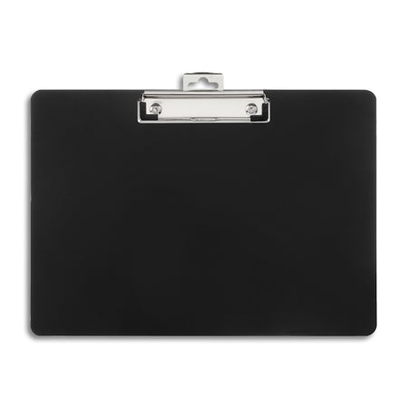 Plastic Landscape Clipboard, Letter Size, Black