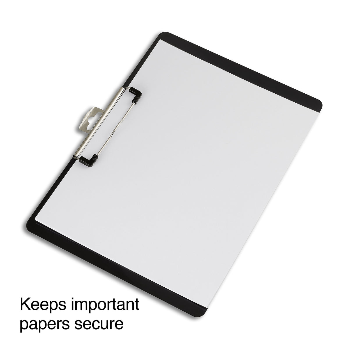 Plastic Landscape Clipboard, Letter Size, Black