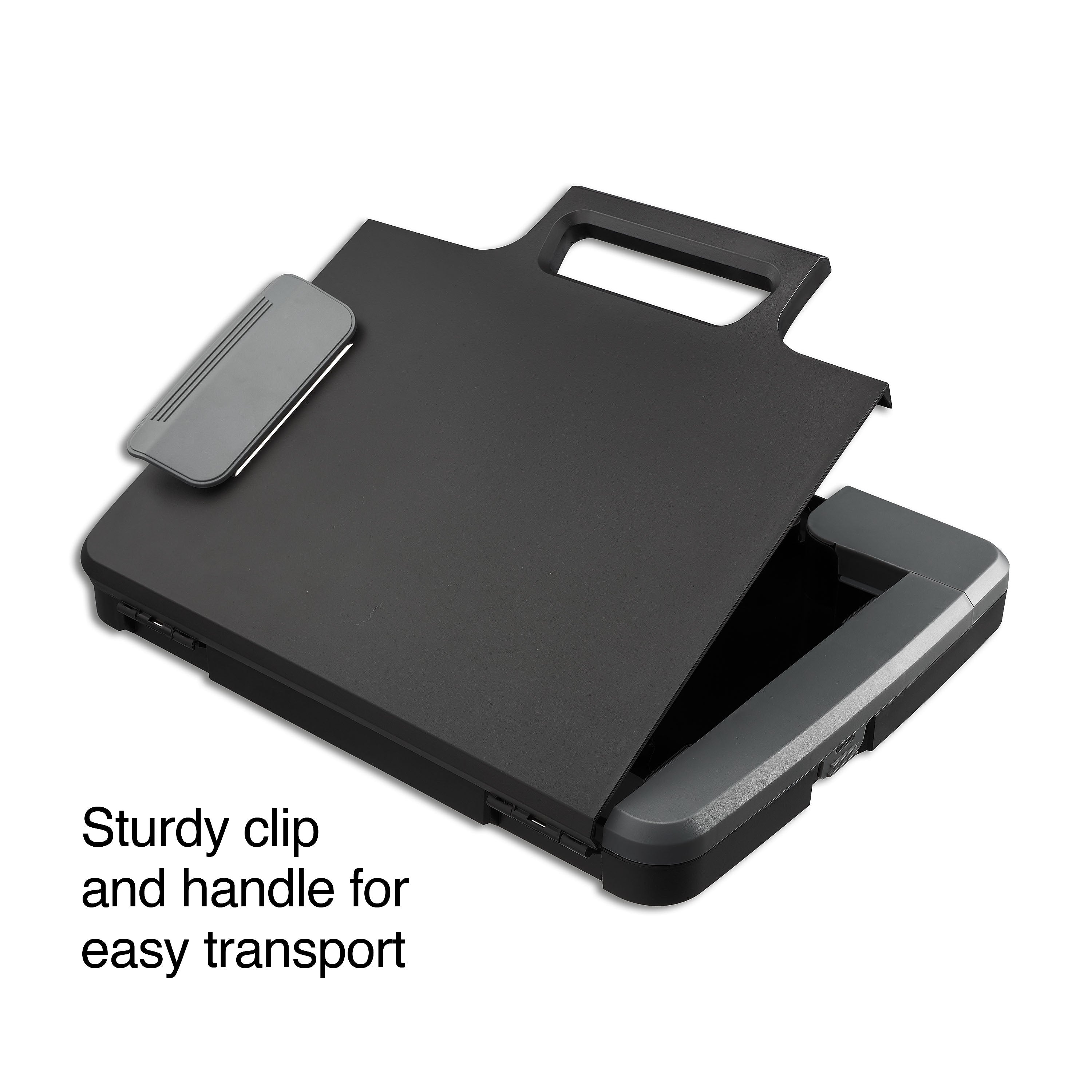 Plastic Storage Clipboard, Letter Size, Black
