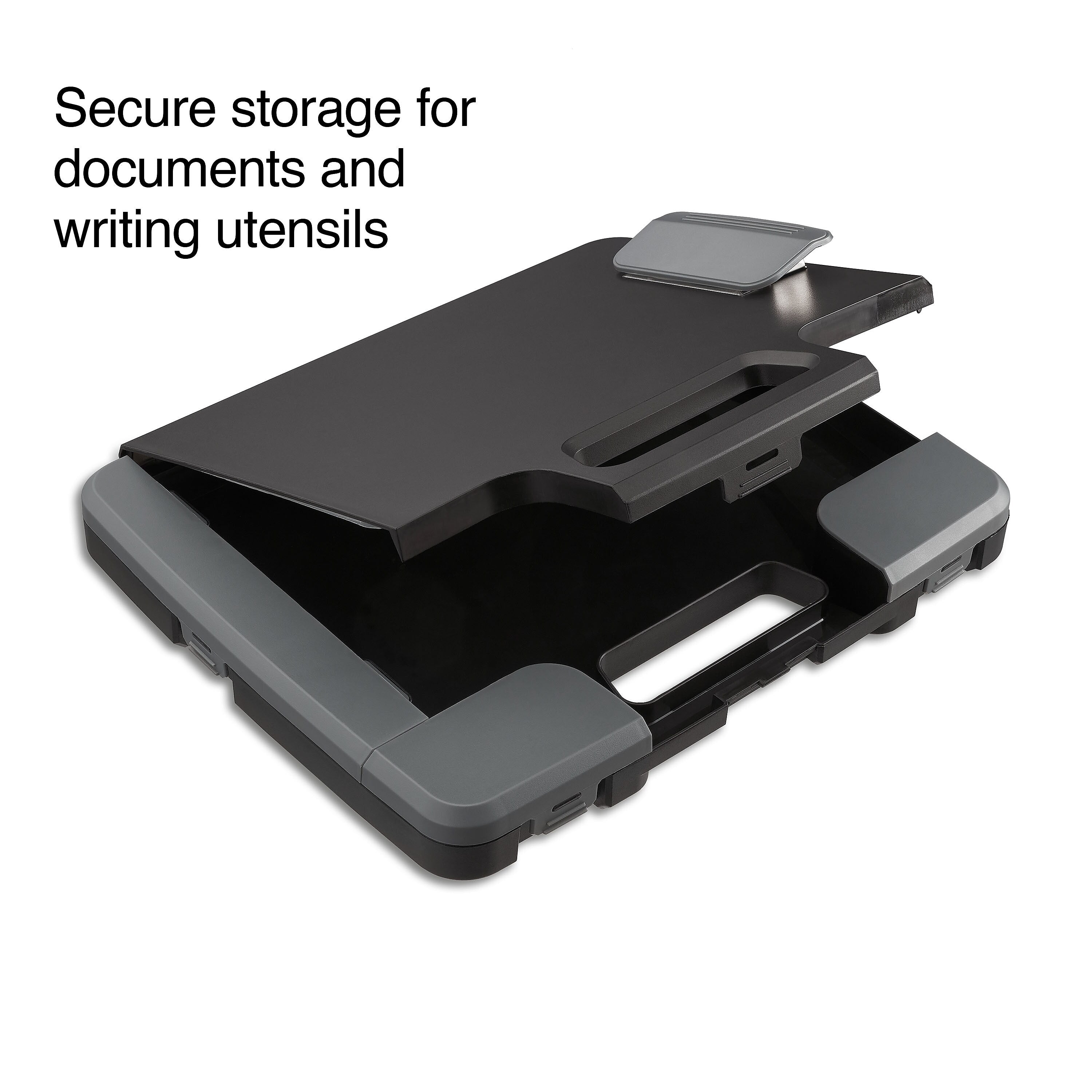 Plastic Storage Clipboard, Letter Size, Black