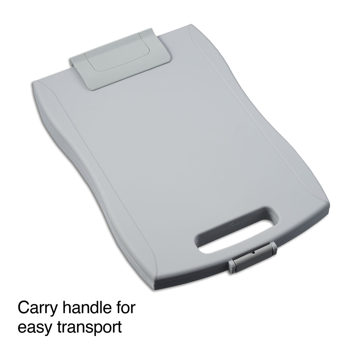 Plastic Storage Clipboard, Letter Size, Gray