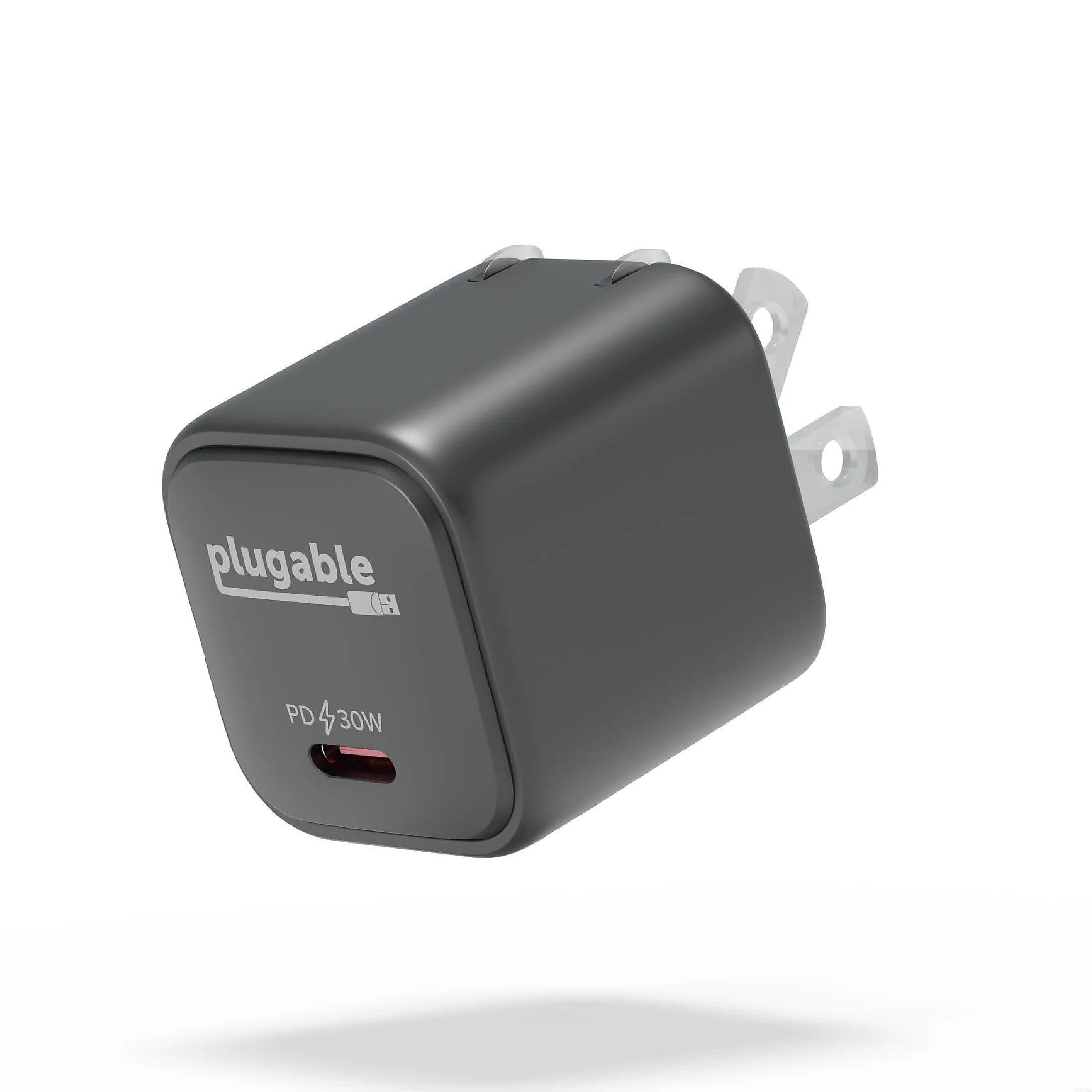 Plugable 30W GaN USB C Charger Block, Black