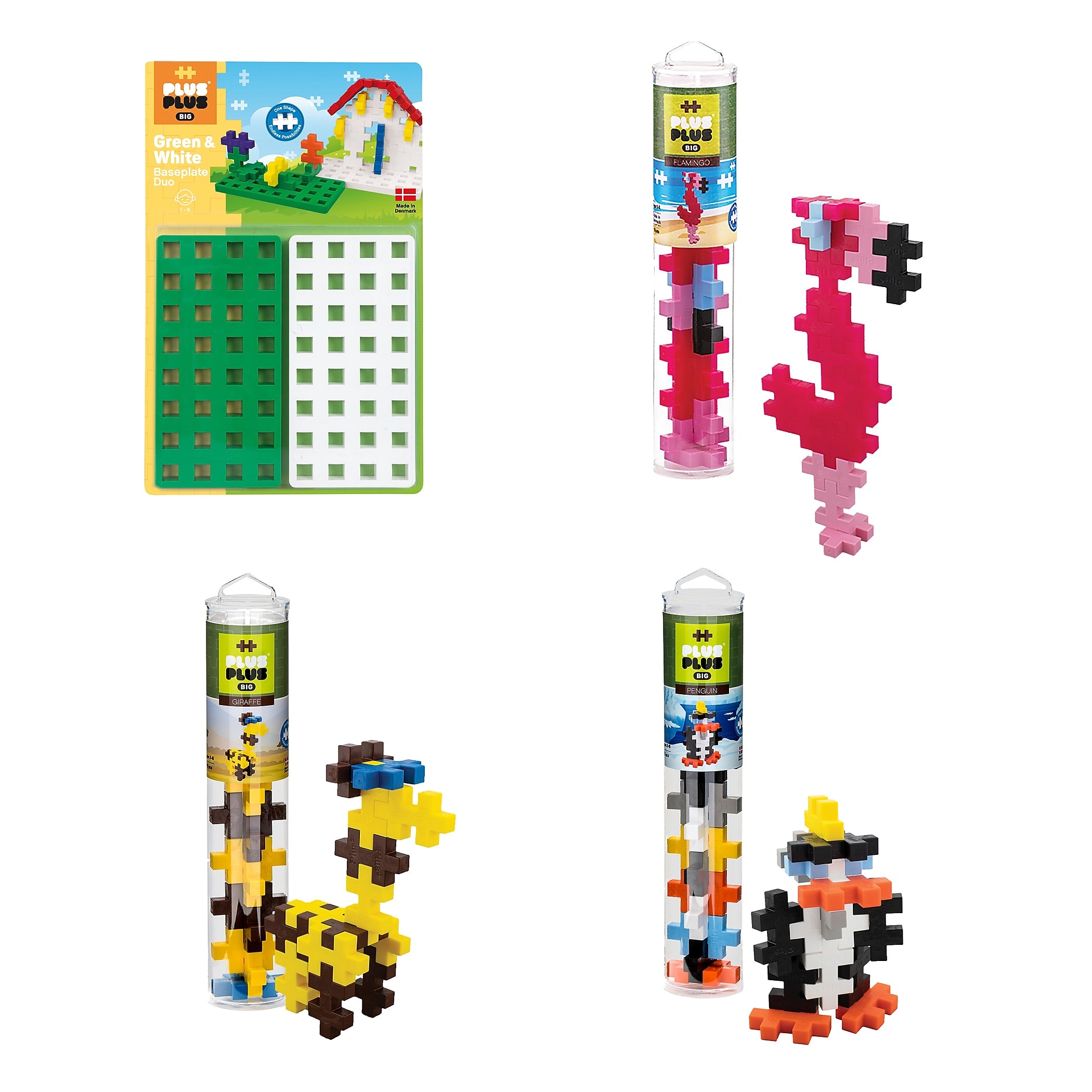 Plus-Plus BIG Zoo Tubes & Baseplate