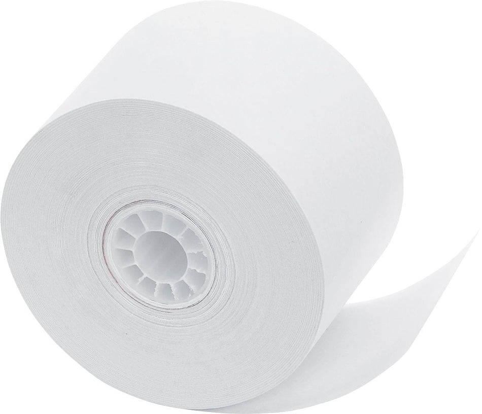 PM Company Bond Cash Register Paper Rolls, 1 3/4" x 150', 10 Rolls/Pack