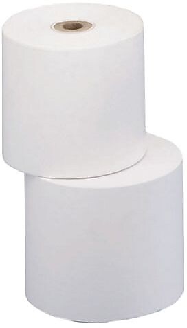 PM Company Bond Cash Register Paper Rolls, 1 3/4