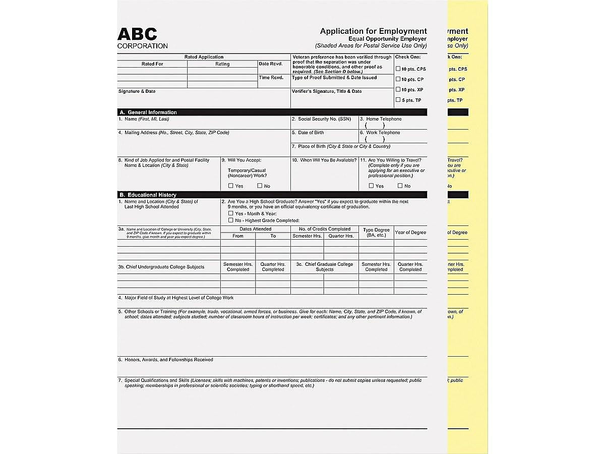 PM Company Carbonless Paper, 20 lbs, 8.5