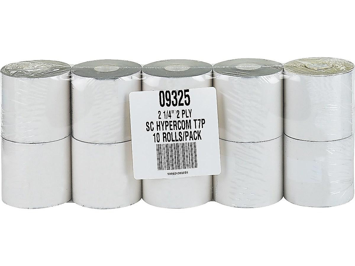 PM Company Carbonless Paper Rolls, 2-1/4