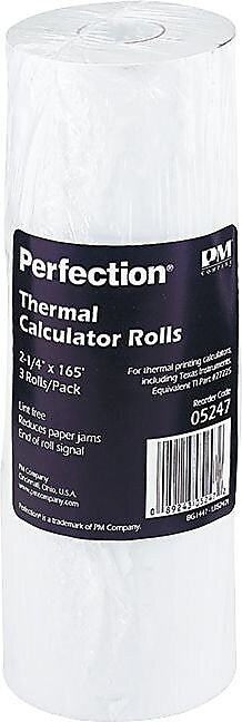 PM Company ® Direct Printing Thermal Paper Roll, White, 2 1/4