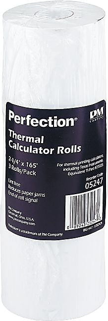 PM Company ® Direct Printing Thermal Paper Roll, White, 2 1/4