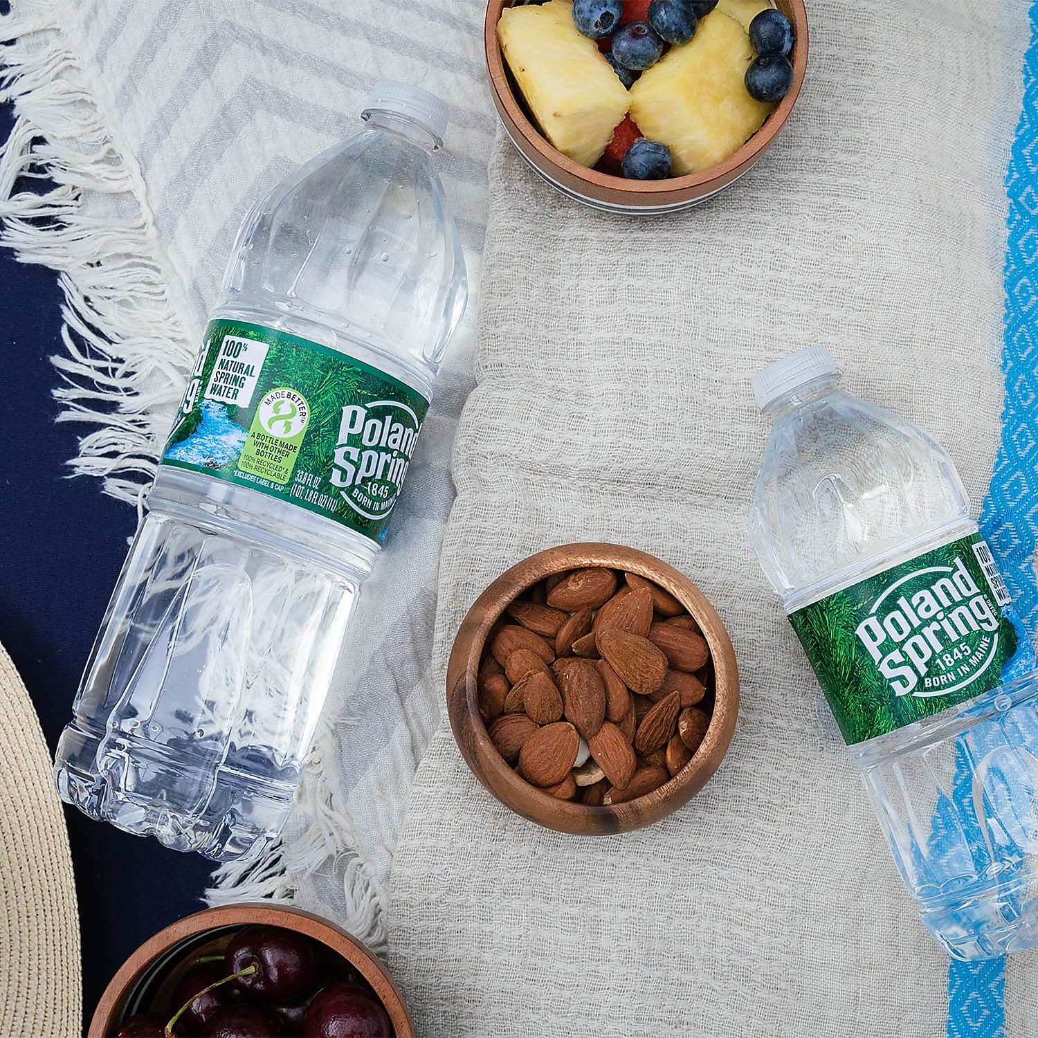Poland Spring 100% Natural Spring Water, Regular Flavor, 8 oz. Mini Plastic Bottles, 48/Carton