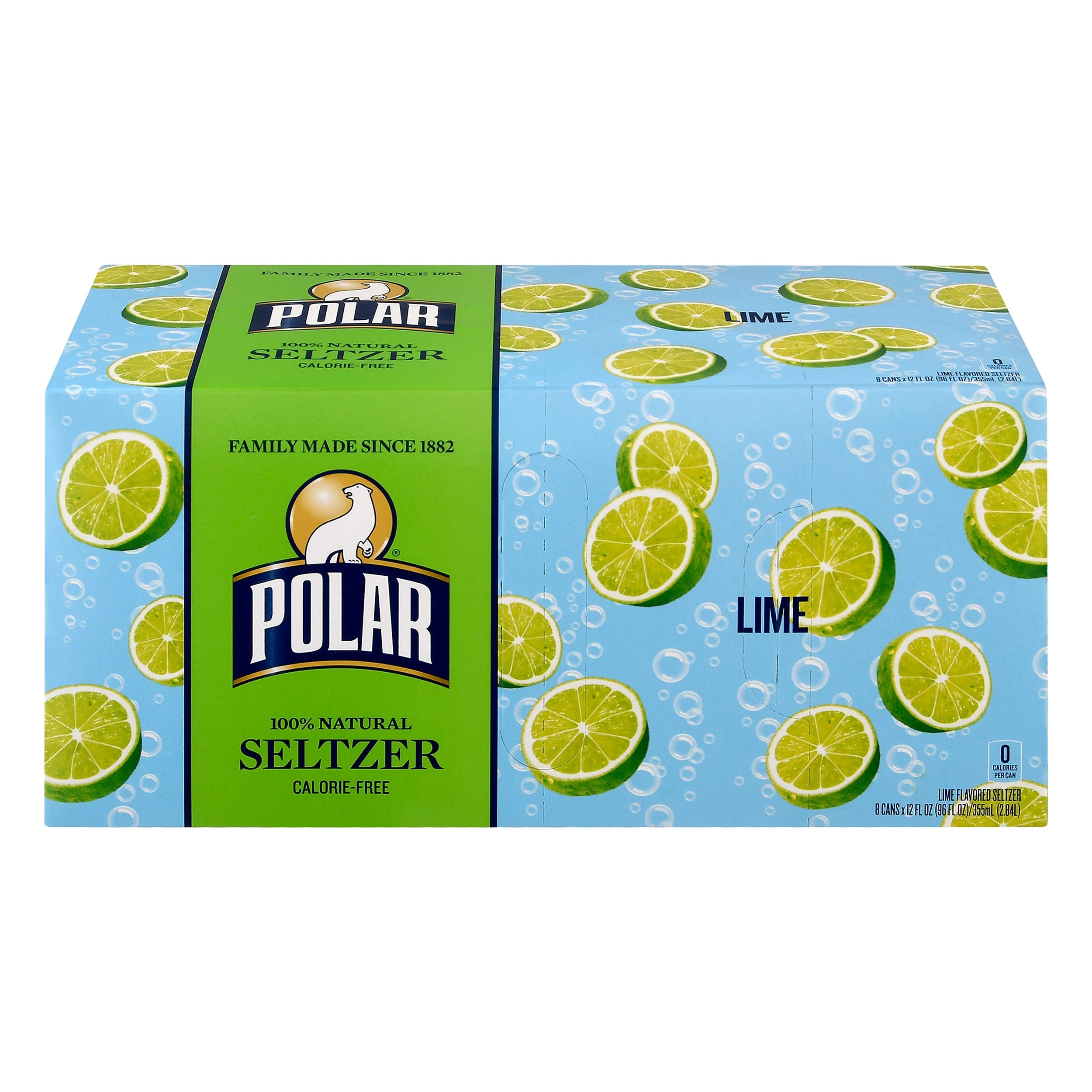 Polar Lime Seltzer, 12 oz., 24/Carton