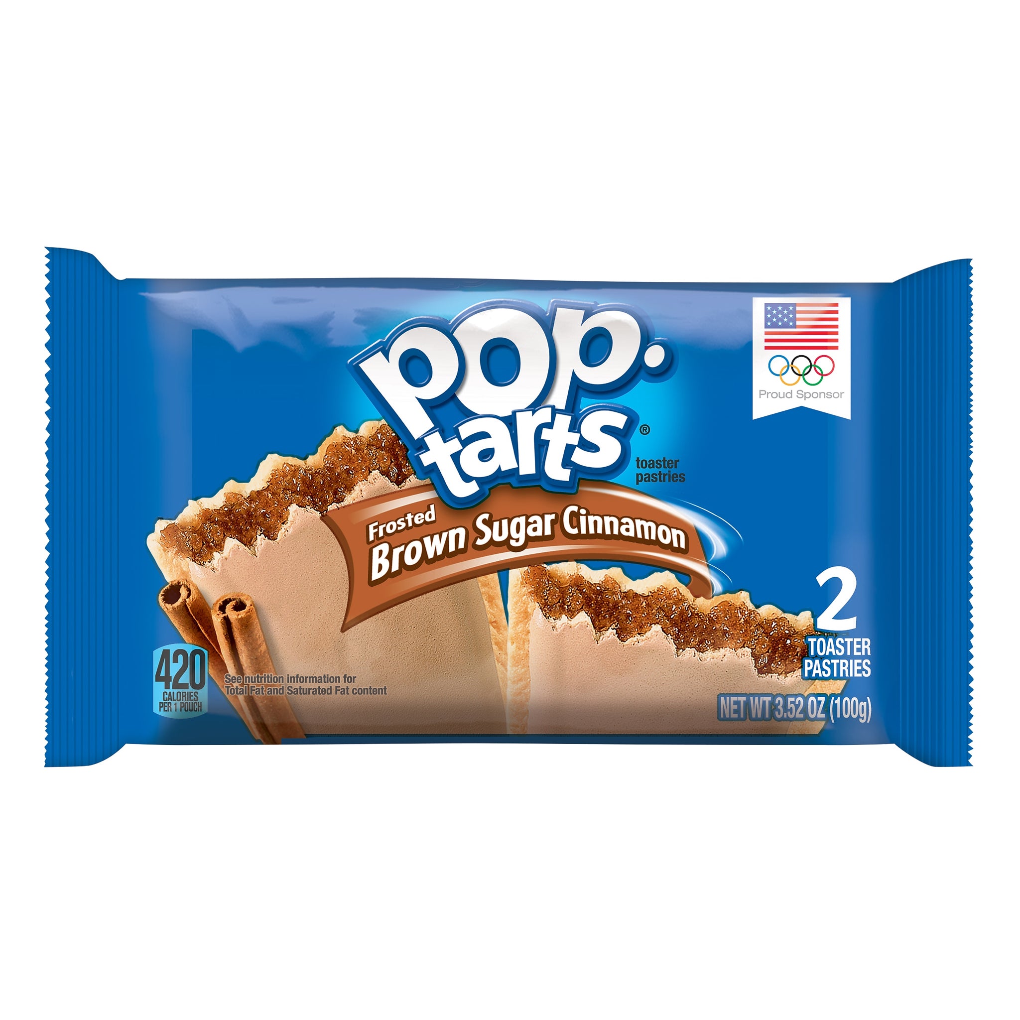 Pop-Tarts Frosted Brown Sugar Cinnamon Toaster Pastries, 3.52 oz., 6/Box