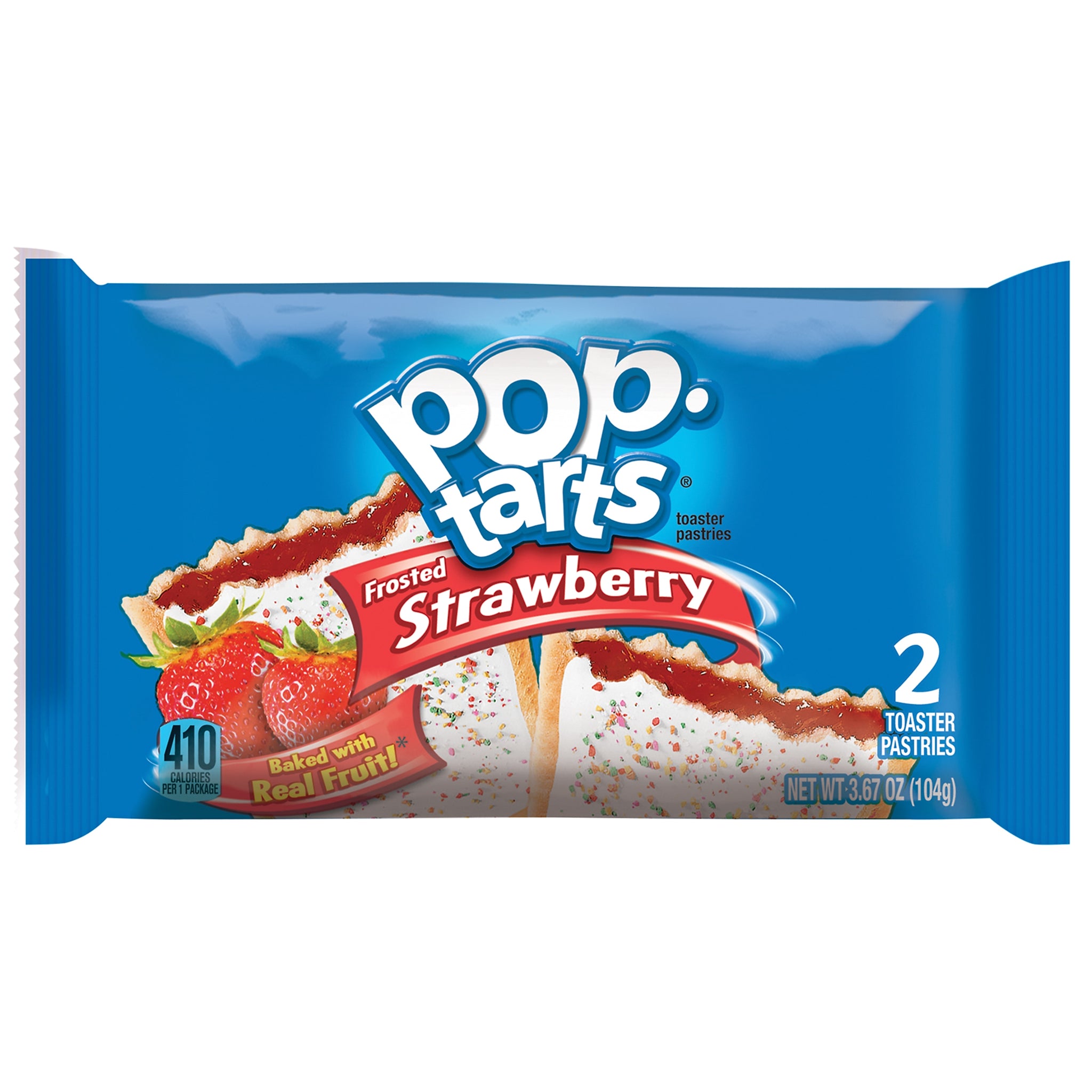 Pop-Tarts Frosted Strawberry Toaster Pastries, 3.67 oz., 6/Box