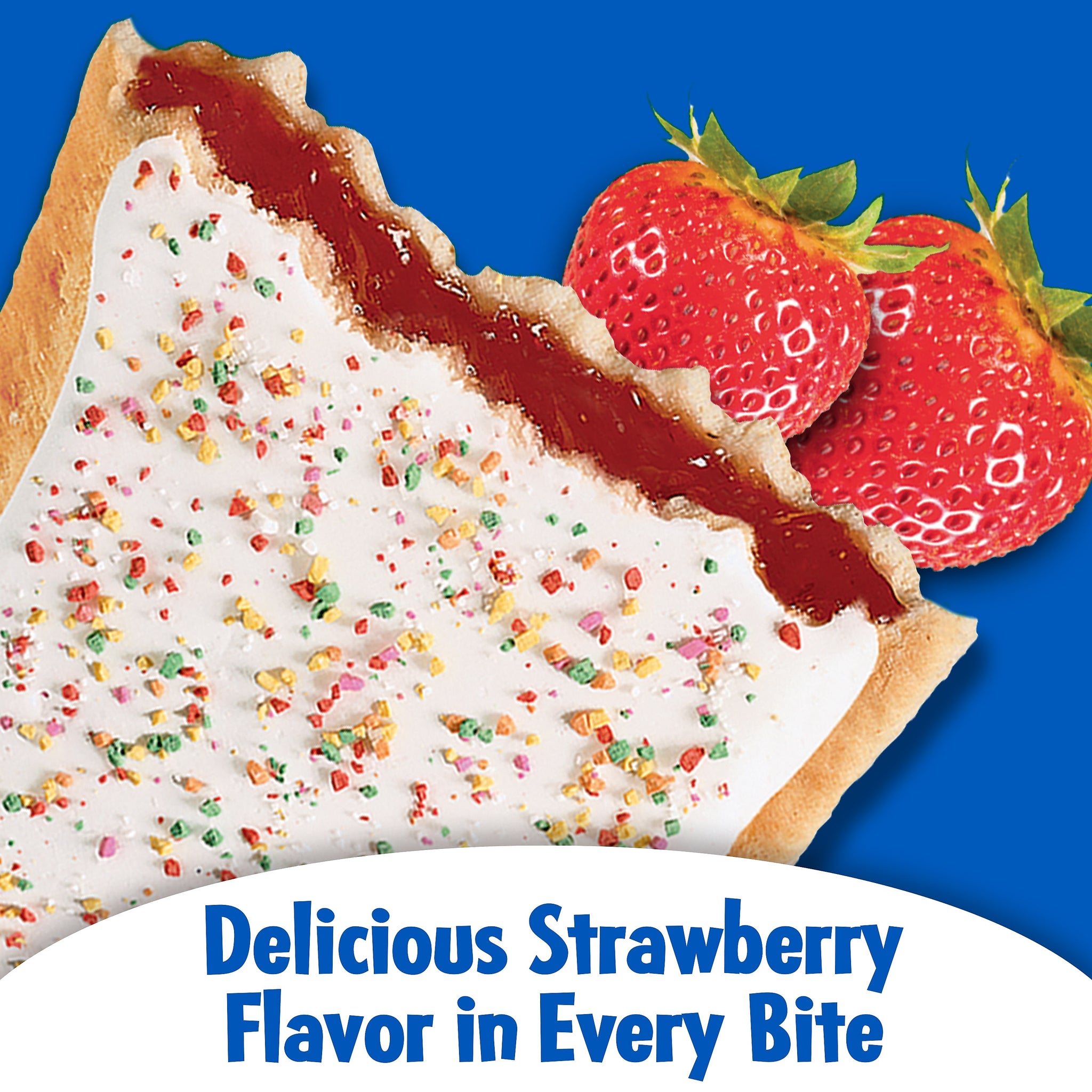 Pop-Tarts Frosted Strawberry Toaster Pastries, 3.67 oz., 6/Box