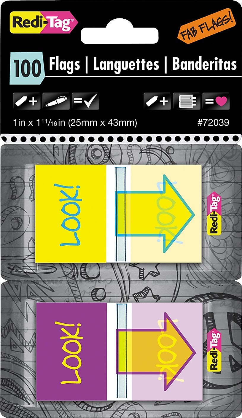 Pop-Up Fab Flags W/ Dispenser, 