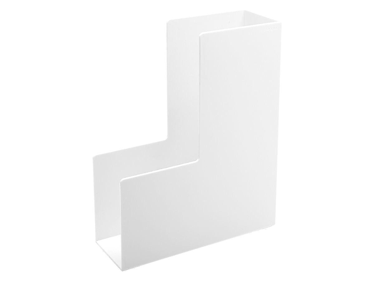 Poppin 12.25"H x 3.75"W x 9.75"D Plastic Magazine File, White, Each