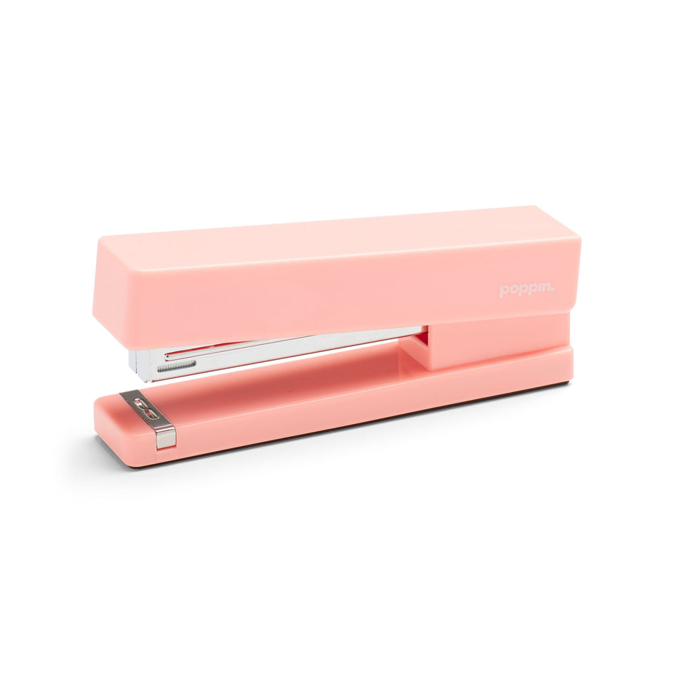 Poppin Paper Stapler, 20 Sheet Capacity, Blush