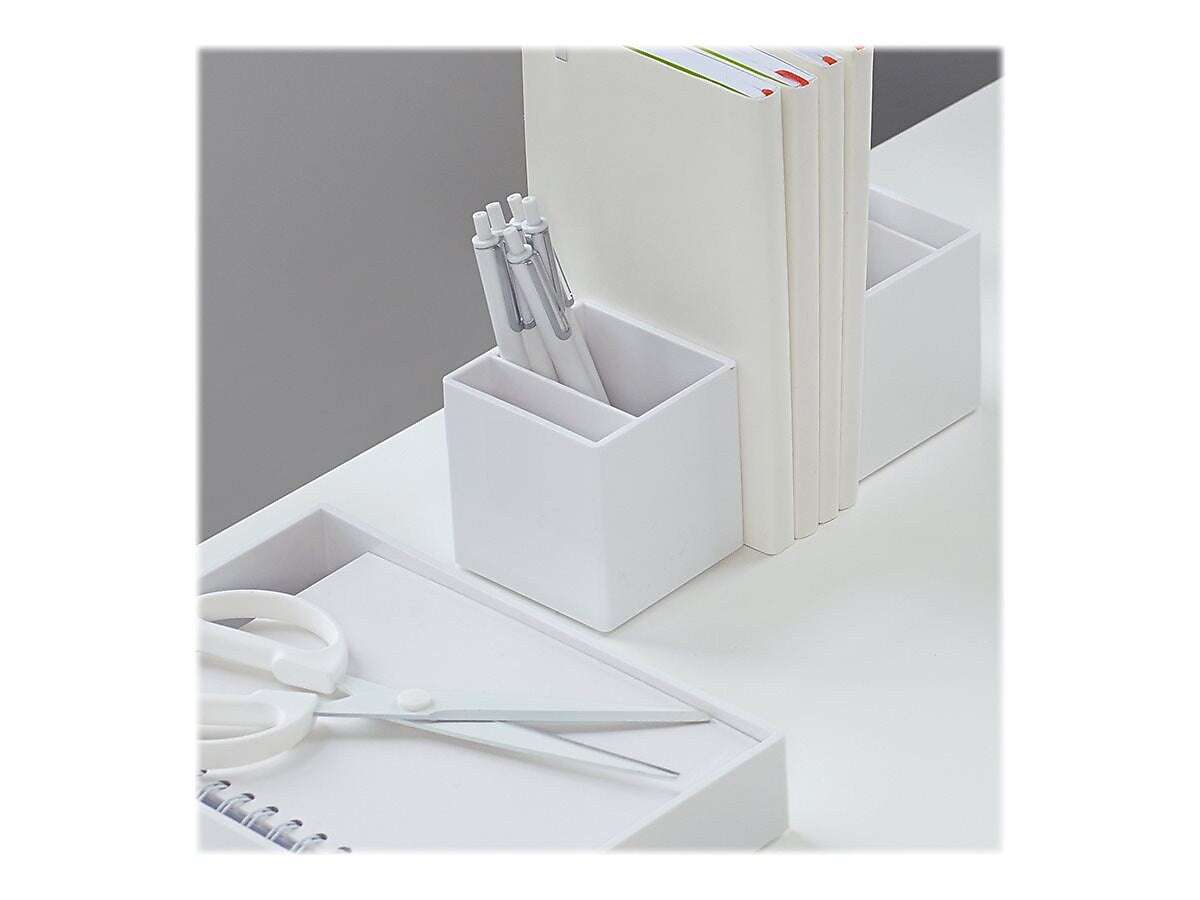 Poppin Plastic Pen Cup, White