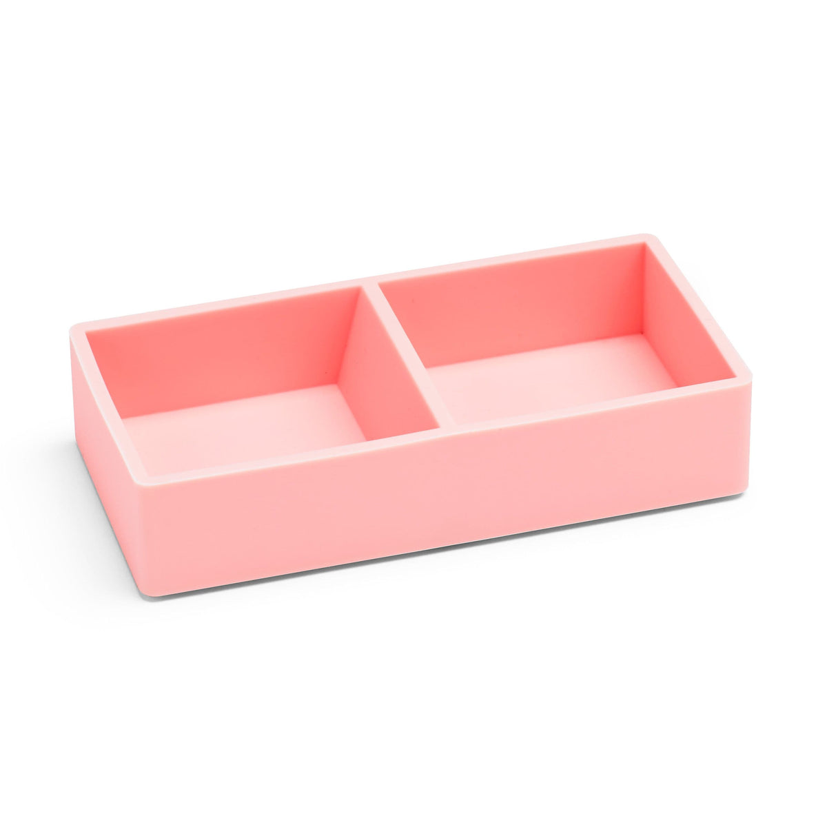 Poppin Softie This + That 2-Compartment Silicone Accessory Tray, Blush