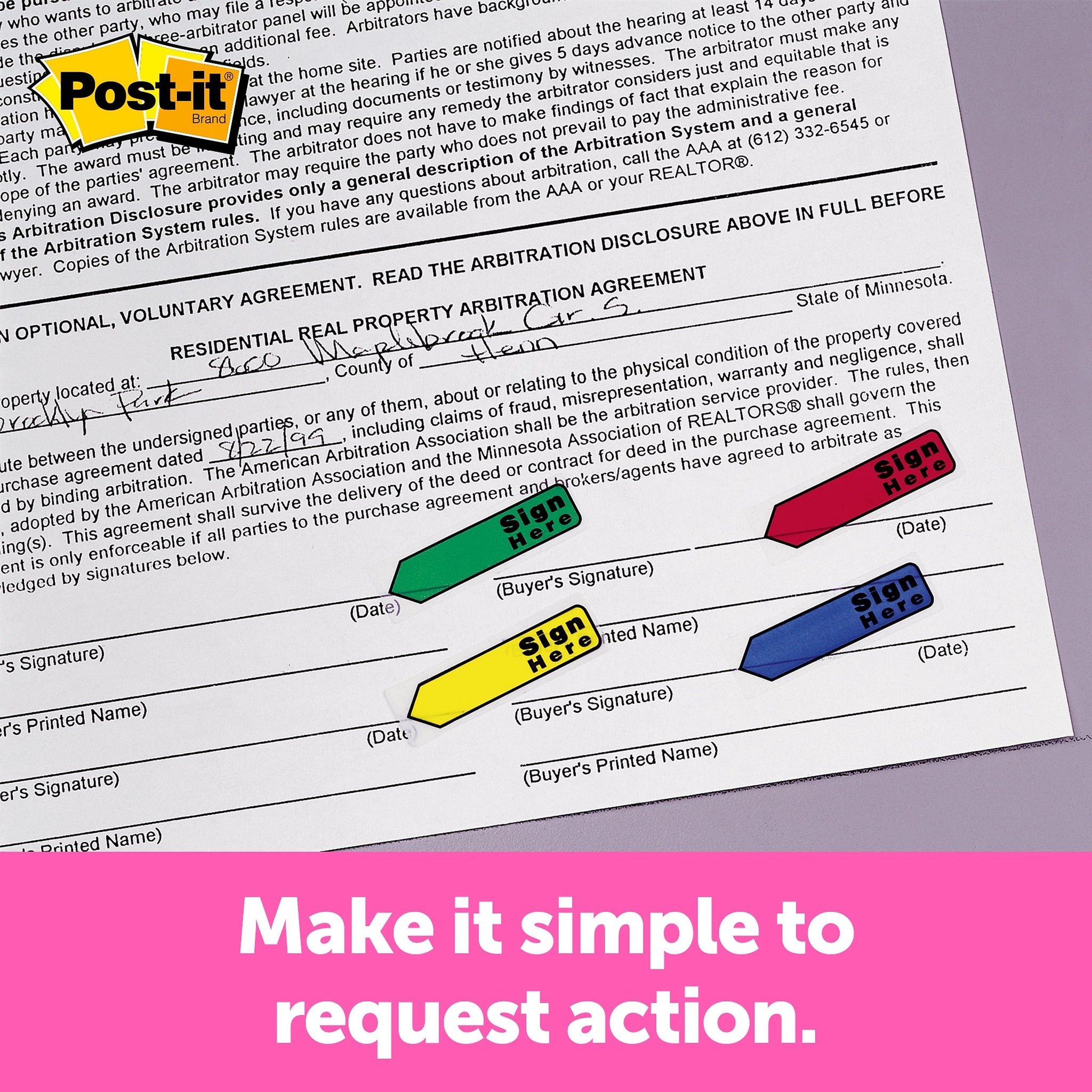 Post-it Arrow Flags Value Pack, .47